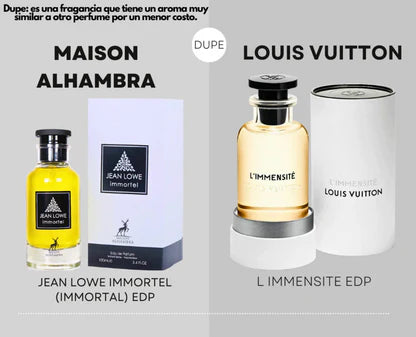 Perfume Fragancia Jean Lowe Immortal Maison Alhambra para hombre