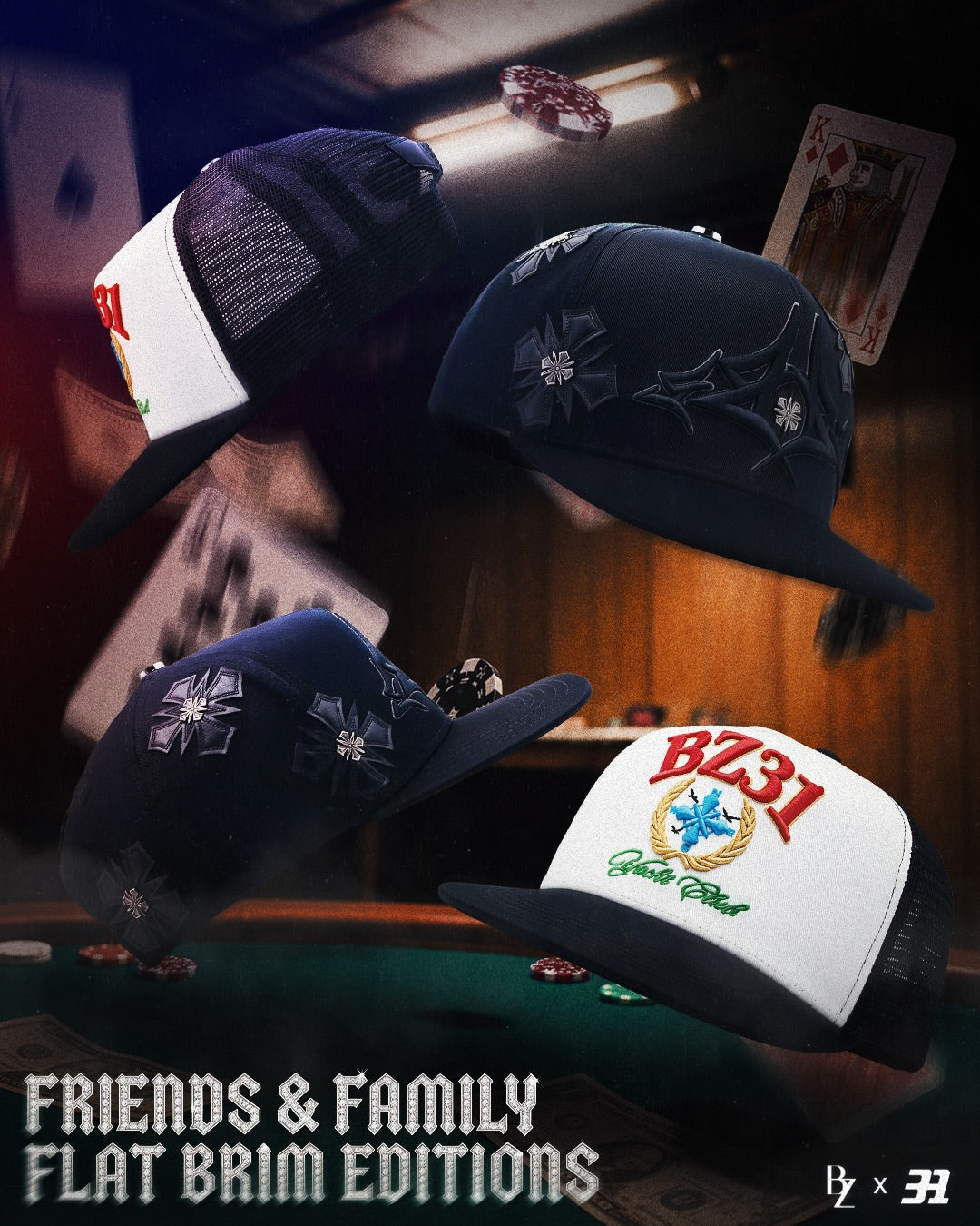 (Preventa) Baez X 31 Hats Friends and Family Yatch club Plana blanca