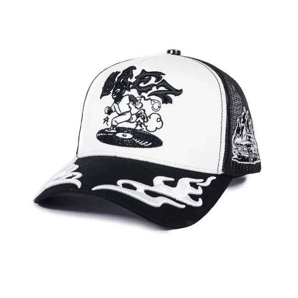 Gorra Baez F*** THE POLICE Ratero Blanca