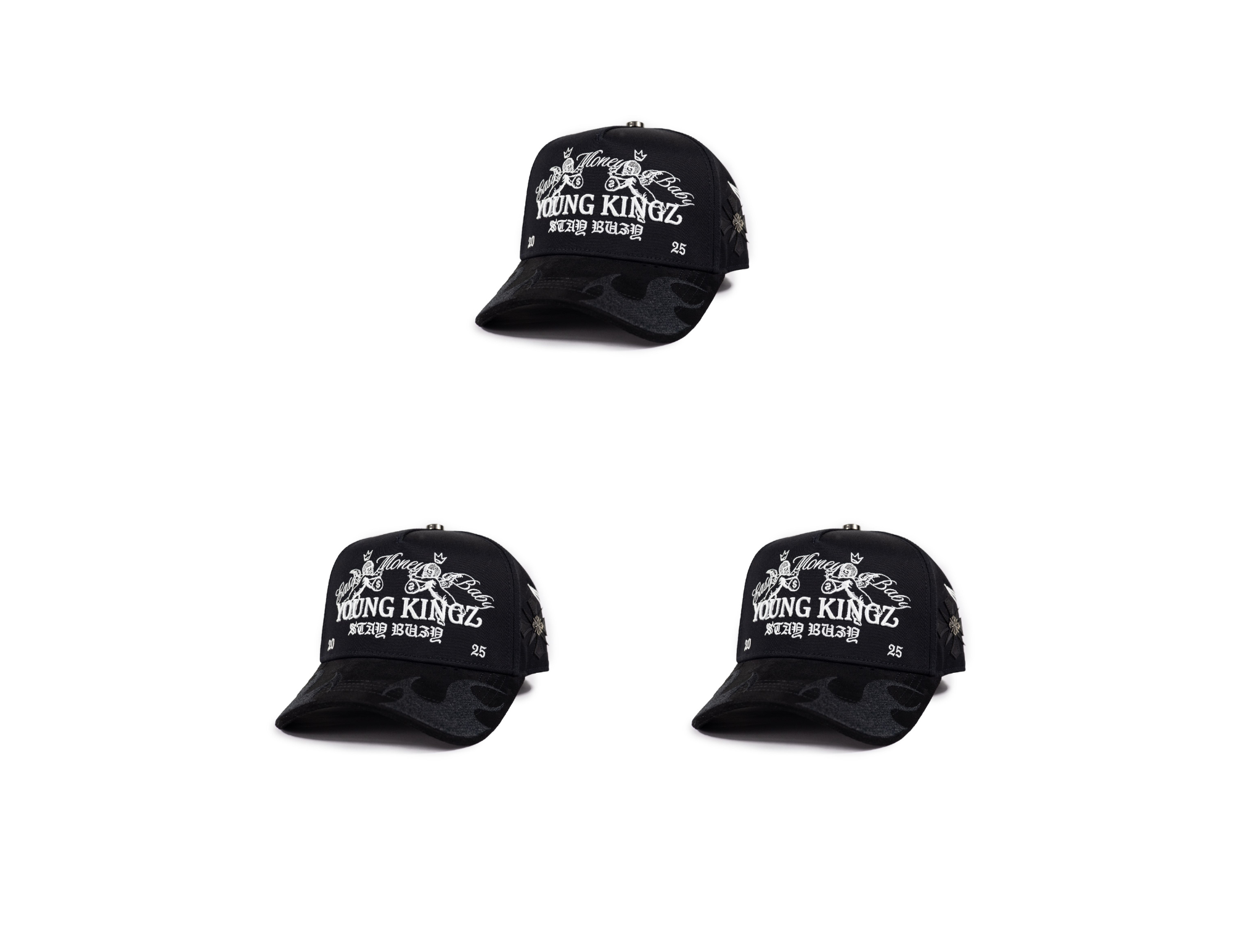 PROMO 850 c/u 3 Gorras Baez X Myke Towers Easy Money Baby Original Negra Adriano Zendejas