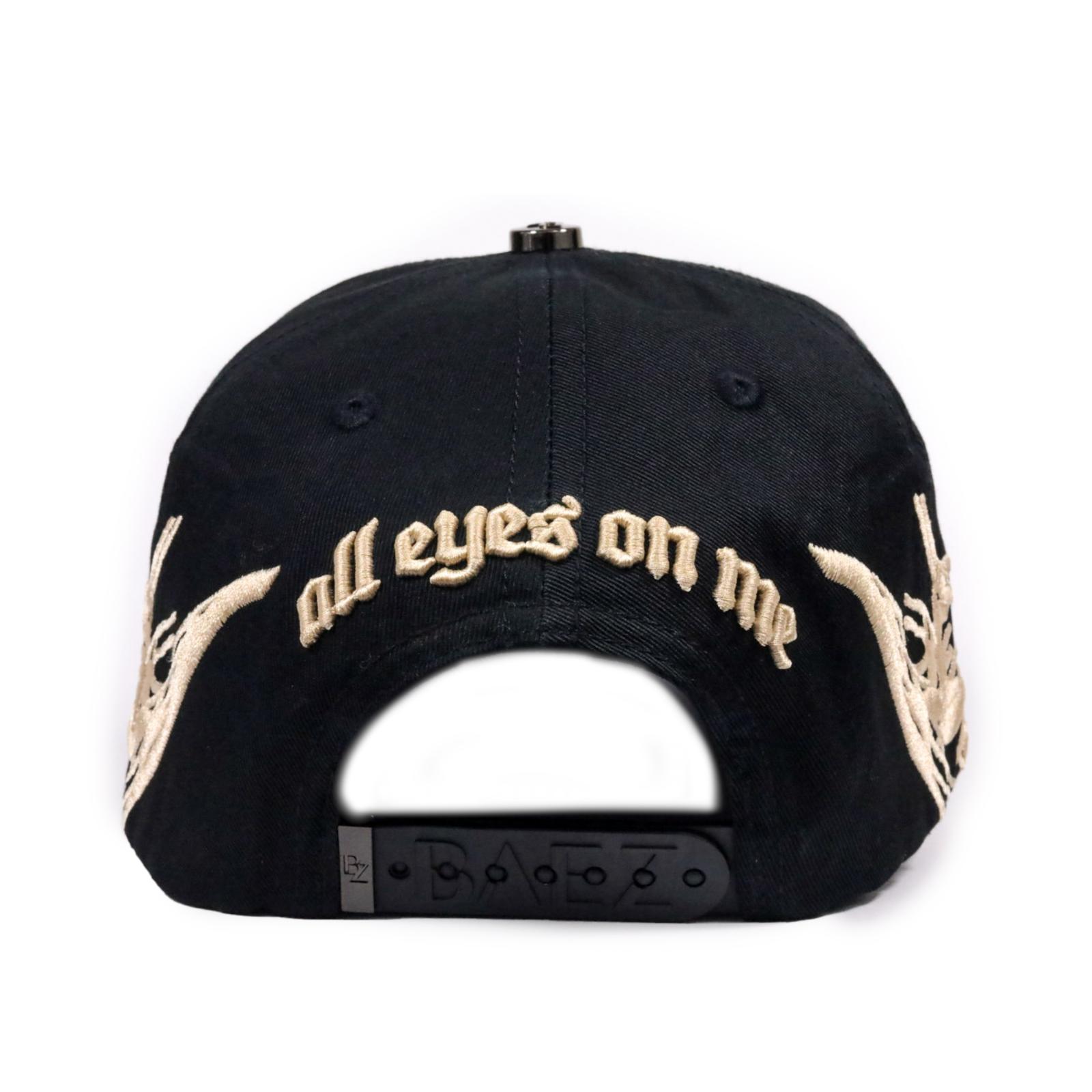 Gorra Baez X Shifu All Eyes On Me Negra Ojos Original Adriano Zendejas