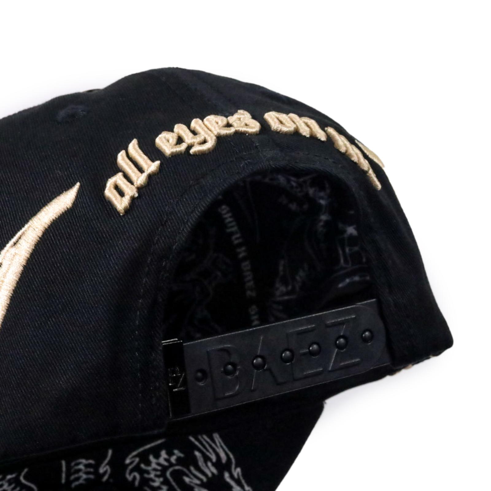 Gorra Baez X Shifu All Eyes On Me Negra Ojos Original Adriano Zendejas