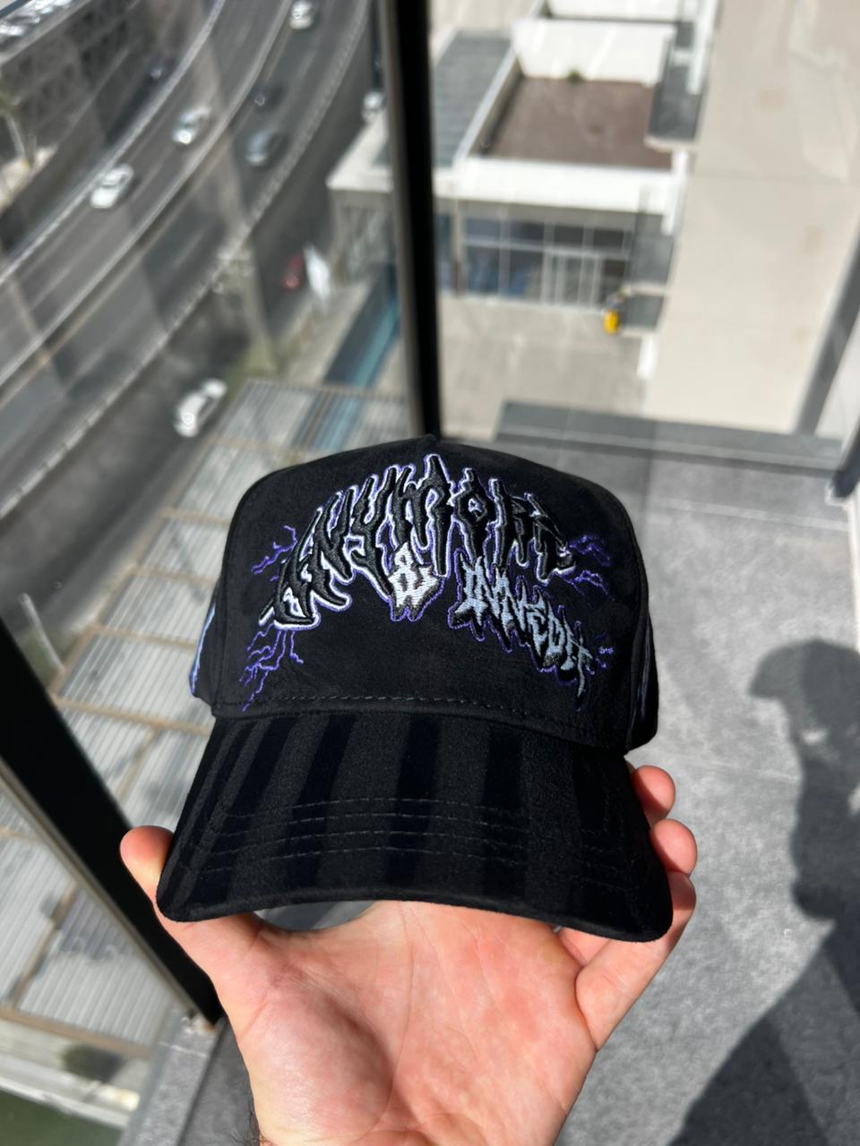 gorra innedit x anymore brilla en la obscuridad original fullset morada