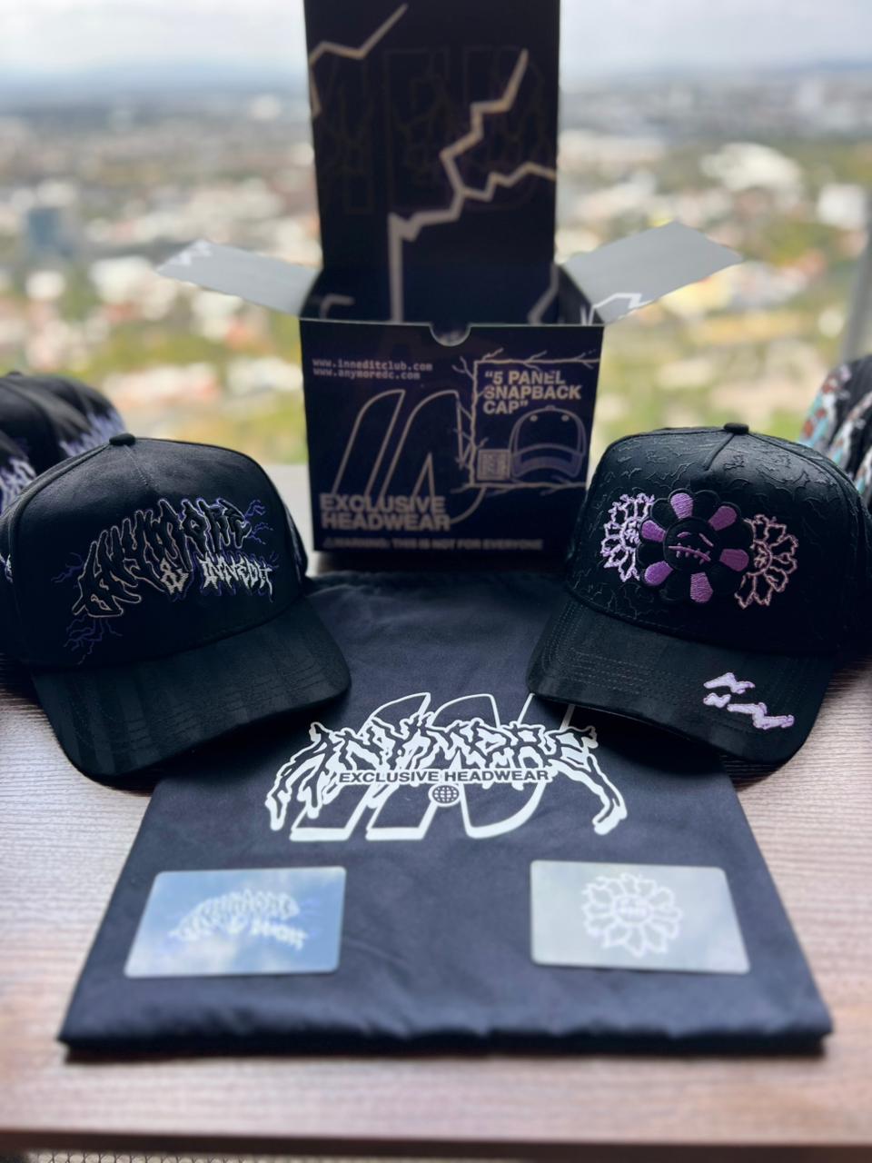 gorra innedit muratravis electric original fullset morada