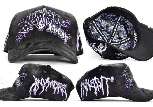 gorra innedit x anymore brilla en la obscuridad original fullset morada