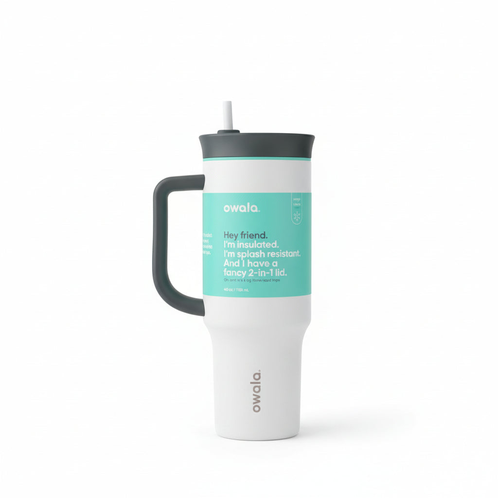 Owala 40 oz Tumbler - Blanco