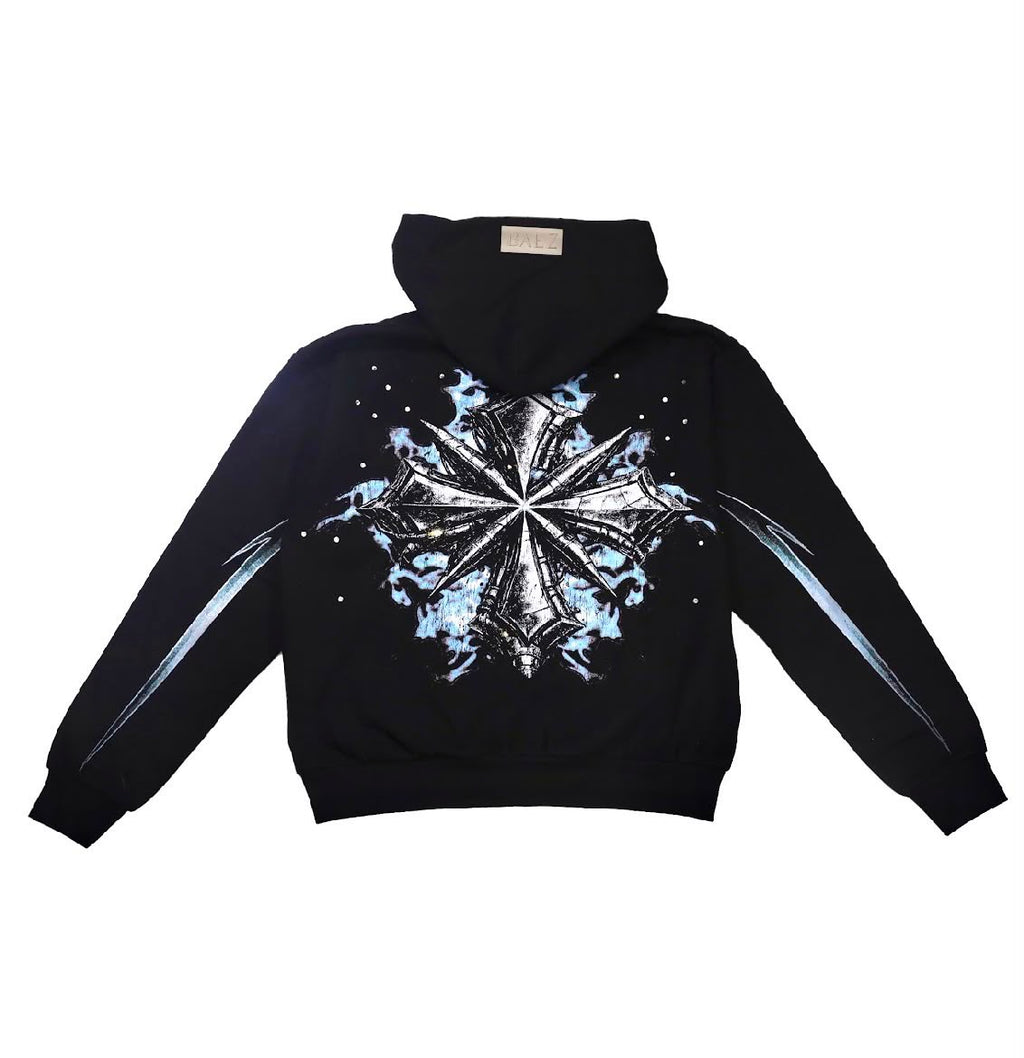 Baez Star Boy Zip up Hoodie (Chamarra) Talla M