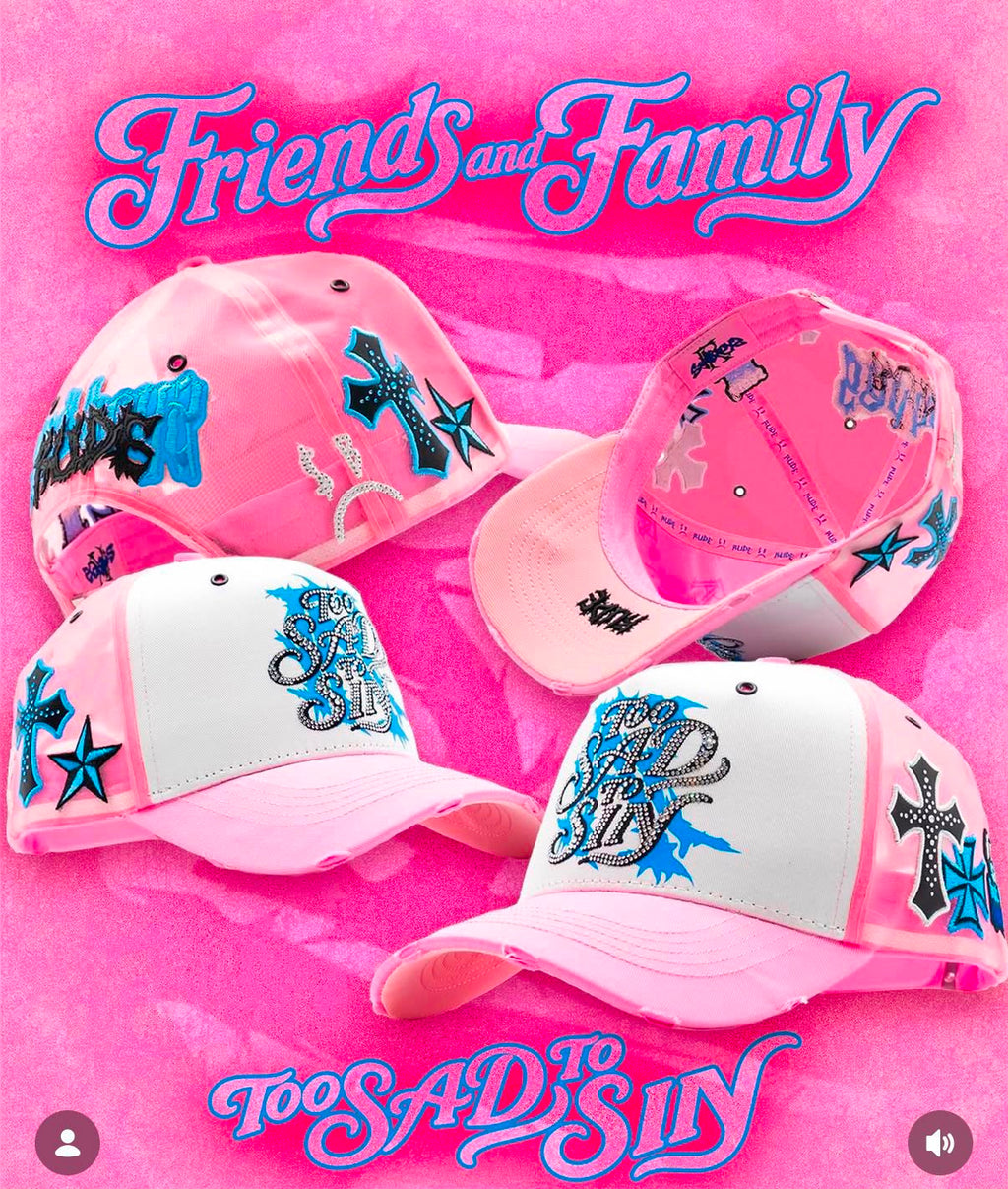 (Preventa) Rude X Sad Boyz juniorH Friends And Family Too Sad To Sin Rosa