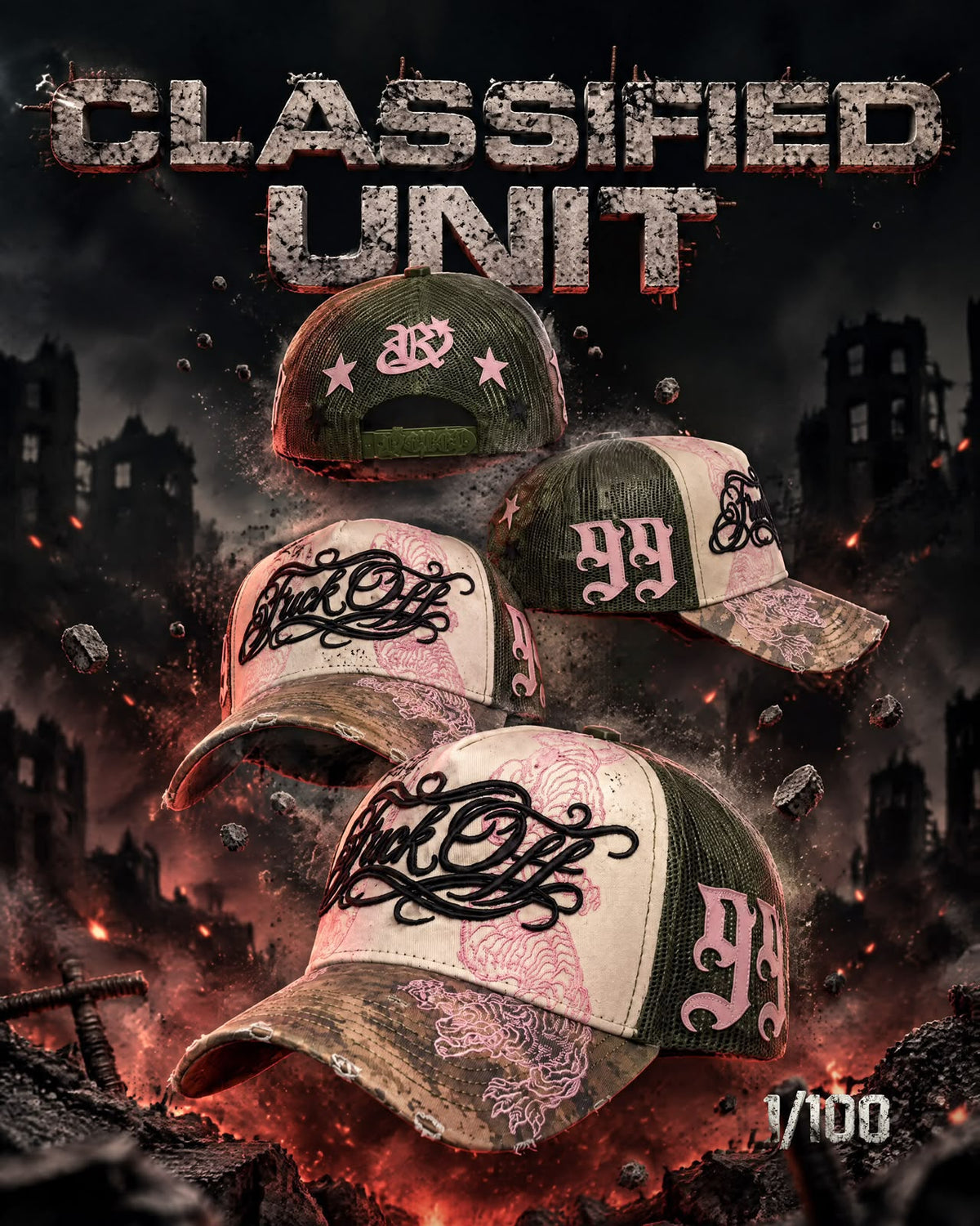 Gorra Rebel x baucka Friends and Family Off limtada a 100pz Original