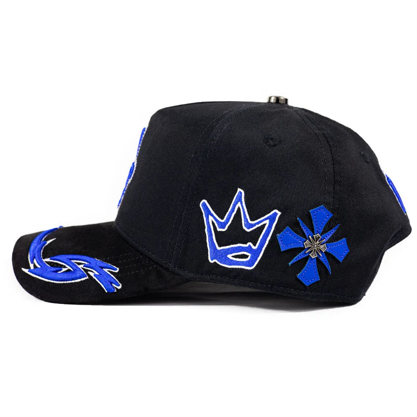 Gorra Baez X Myke Towers Young Kingz Original Azul