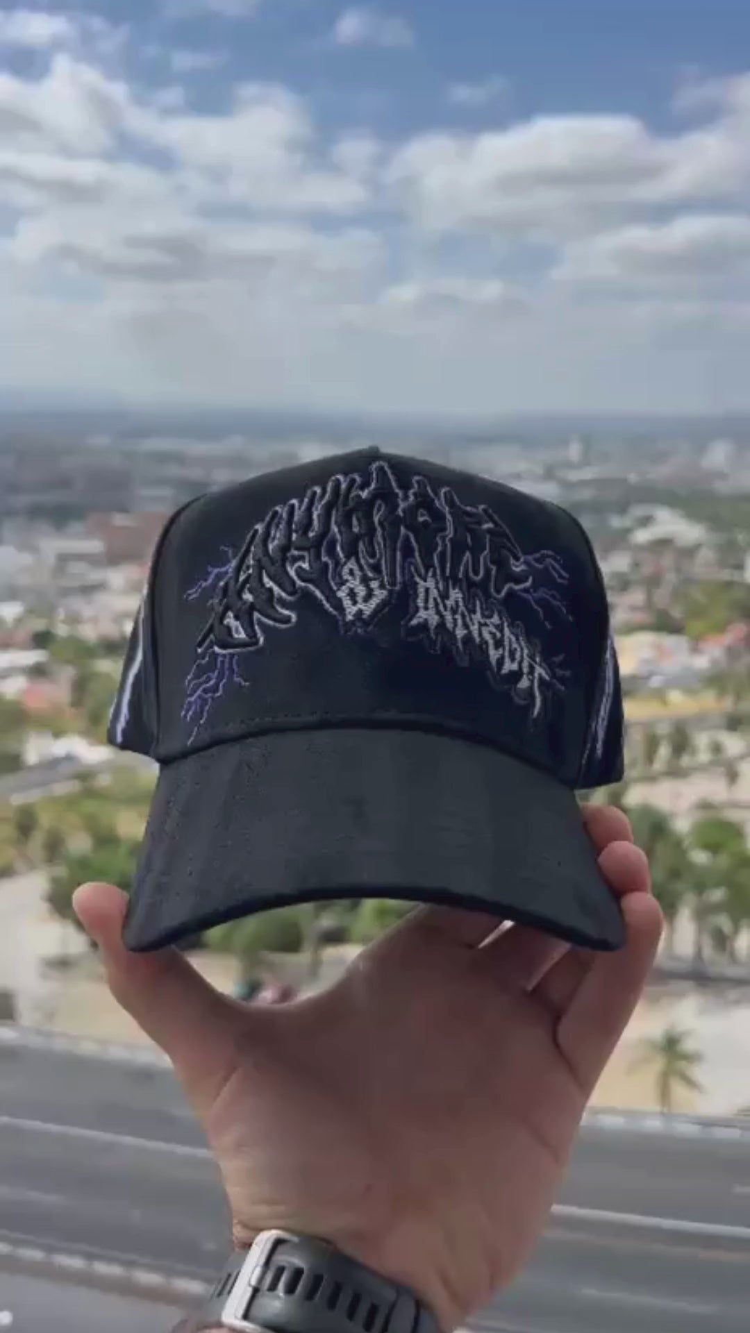 3 x 1000c/u gorras innedit x anymore brilla en la obscuridad original fullset morada