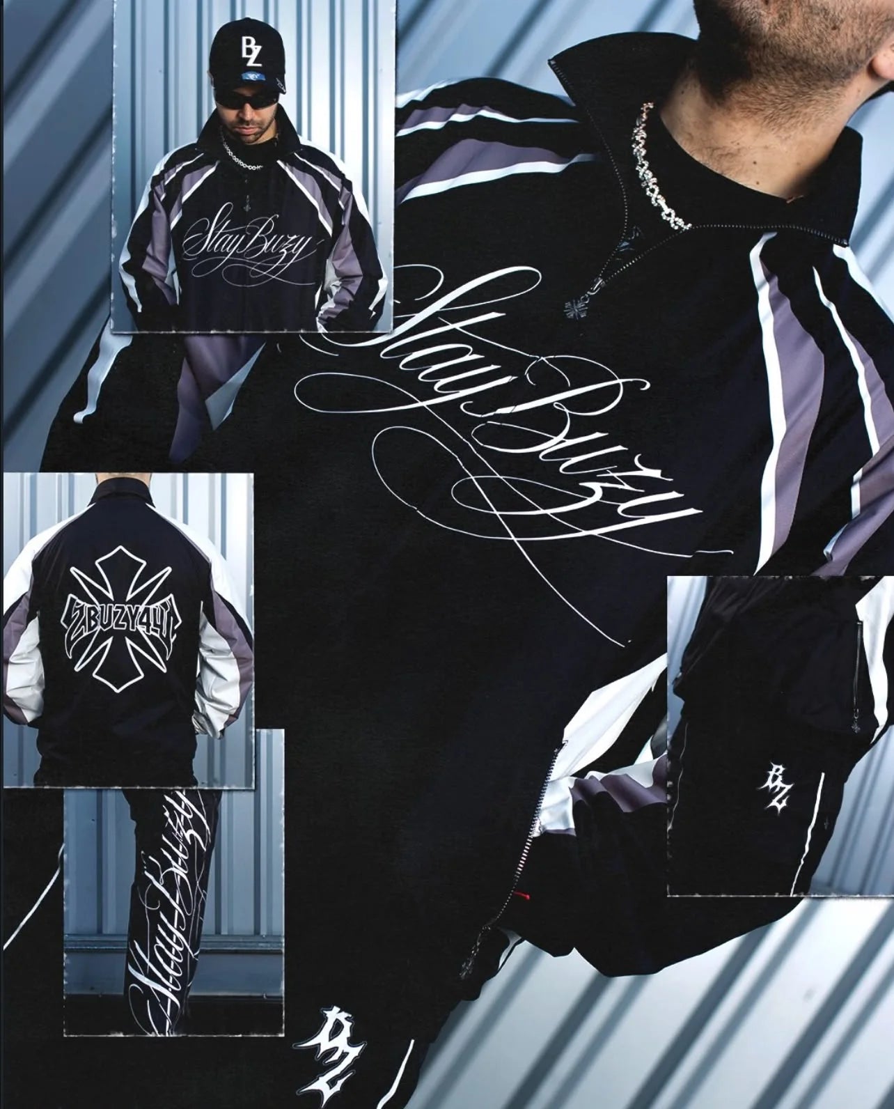 Baez Stay Buzy Track Jacket (Chamarra)